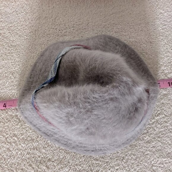 Vintage St. Michael Purple Grey Rabbit Hair Bucket Style Hat - Picture 5 of 9